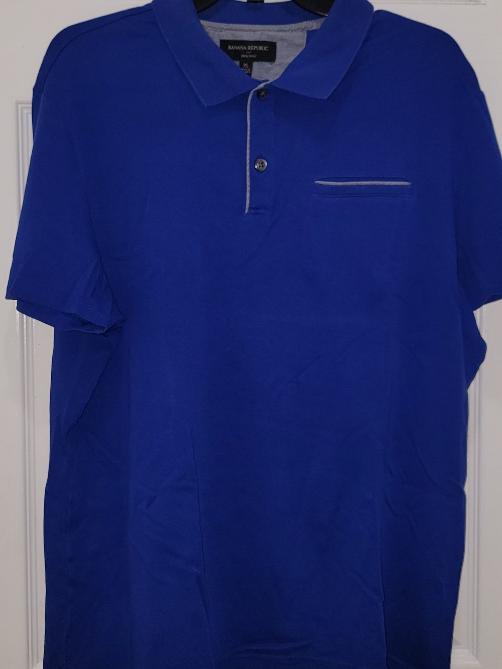 Banana Republic Royal Blue Polo with Contrast Trim